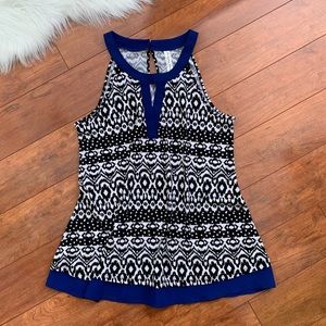 PerSeption Concept•Sleeveless Aztec Top-Size S-NWOT
